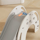 Детска Пързалка С Баскетболен Кош Слонче Сива Feelkids