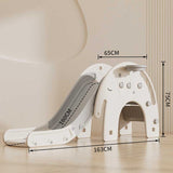 Детска Пързалка С Баскетболен Кош Слонче Сива Feelkids