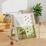 Детска Пластмасова Стена За Изкачване 5 В 1, Зелена Feelkids