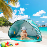 Детска Pop Up Палатка За Игра С Uv Защита 50+ Лека И Сгъваема, За Плаж И Градина, 120×80×70 См Ginger Home