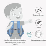 Детска Раница Голяма Nuvita, Заек, Тъмно Сива --- BebeMama
