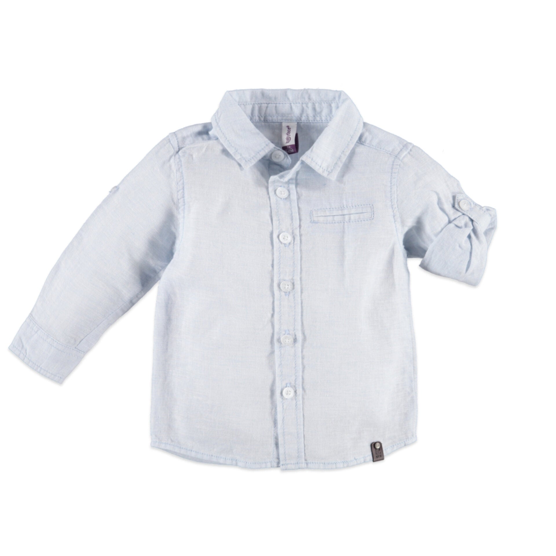 Детска Ленена Риза С Дълги Ръкави За Момче 80 См. 12 18 М. Babyface