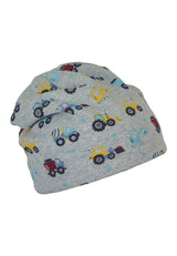 Шапка С Подплата В Сивцвят С Трактори, Багери И Камиони, 49 См. 12 18 М. Sterntaler