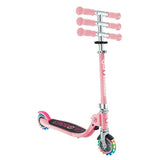 Детска Сгъваема Тротинетка С Две Светещи Колела Globber Flow Foldable Junior Lights - Розова --- BebeMama
