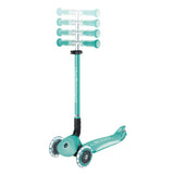 Детска Сгъваема Тротинетка С Родителски Контрол Globber Go Up Deluxe Flash Lights, Ментово Зелена