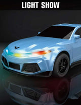 Детска Спортна Електрическа Кола New Energy Със Зарядна Станция, Rc В Син Цвят Crazon