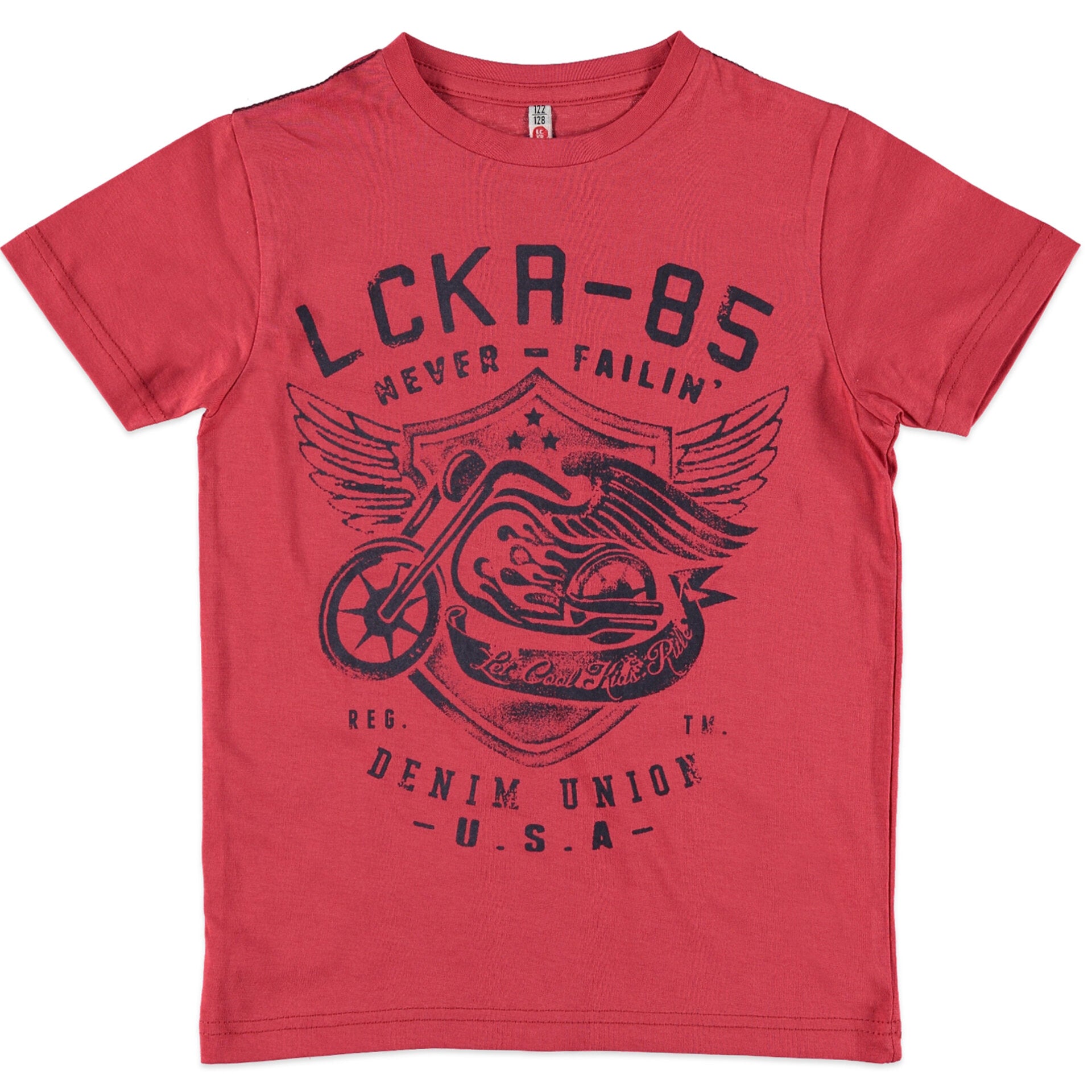 Детска Тениска За Момчета С Щампа На Гърдите, 170 См. 15 Г. Lckr