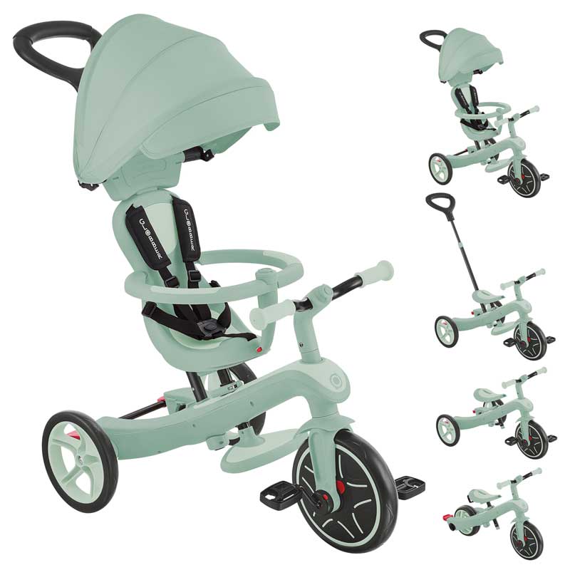 Детска Триколка 4 В 1 Explorer Trike Ecologic, Пистачио Globber