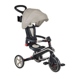 Tricicletă pentru copii 4 în 1 Globber Explorer Trike pliabilă, culoare bej
