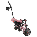 Tricicletă pentru copii 4 în 1 Globber Explorer, pliabilă, culoare roz