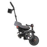 Tricicletă pentru copii 4 în 1 Globber Explorer Trike pliabilă, culoare gri-negru
