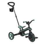 Tricicletă pentru copii 4 în 1 Globber Explorer Trike pliabilă, culoare măsliniu