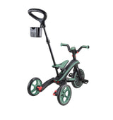 Tricicletă pentru copii 4 în 1 Globber Explorer Trike pliabilă, culoare măsliniu