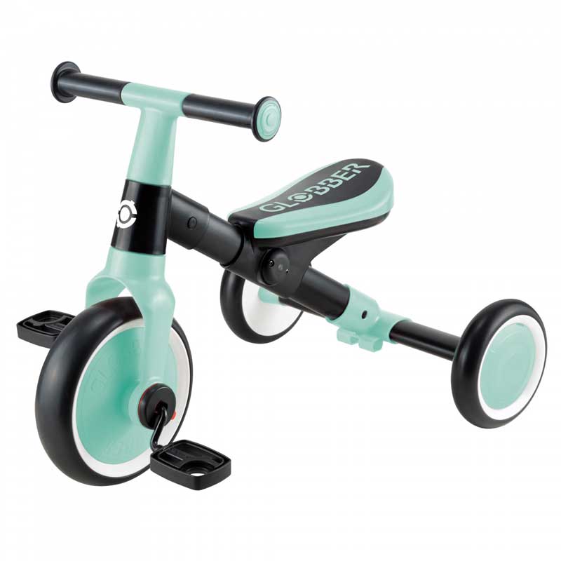 Детска Триколка Globber Learning Trike 2 В 1 - Ментово Зелена - Триколки - Globber - BebeMama