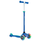 Детска Тротинетка С 3 Светещи Колела Globber Primo Plus Lights, Синьо - Зелена --- BebeMama