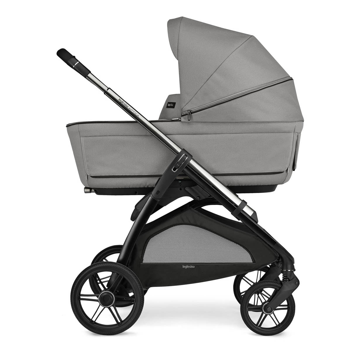 Детска Количка 4 В 1 Inglesina Aptica System Quattro Darwin Infant Recline - Platinium Grey / Litio Black
