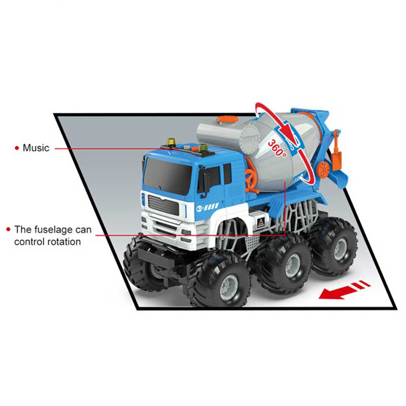 Детски Бетоновоз С Звуци, Светлини И Дистанционно Управление Crazon