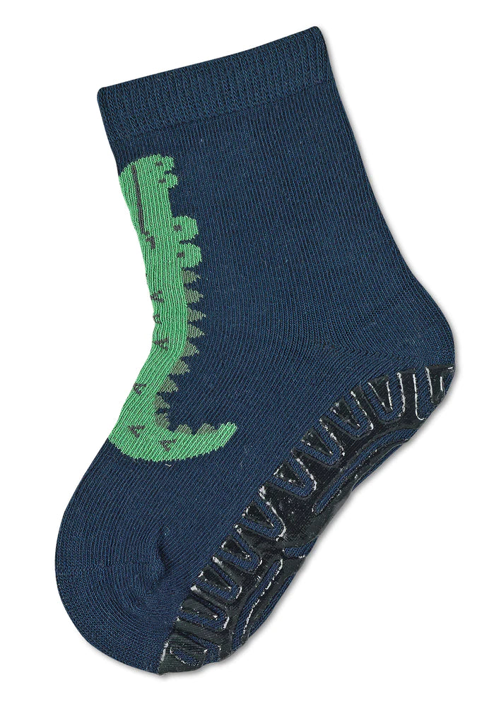 Детски Чорапи Нехлъзгащо Стъпало, Sun®, Крокодил, Тъмно Сини, 27 28 4 5 Г. Sterntaler