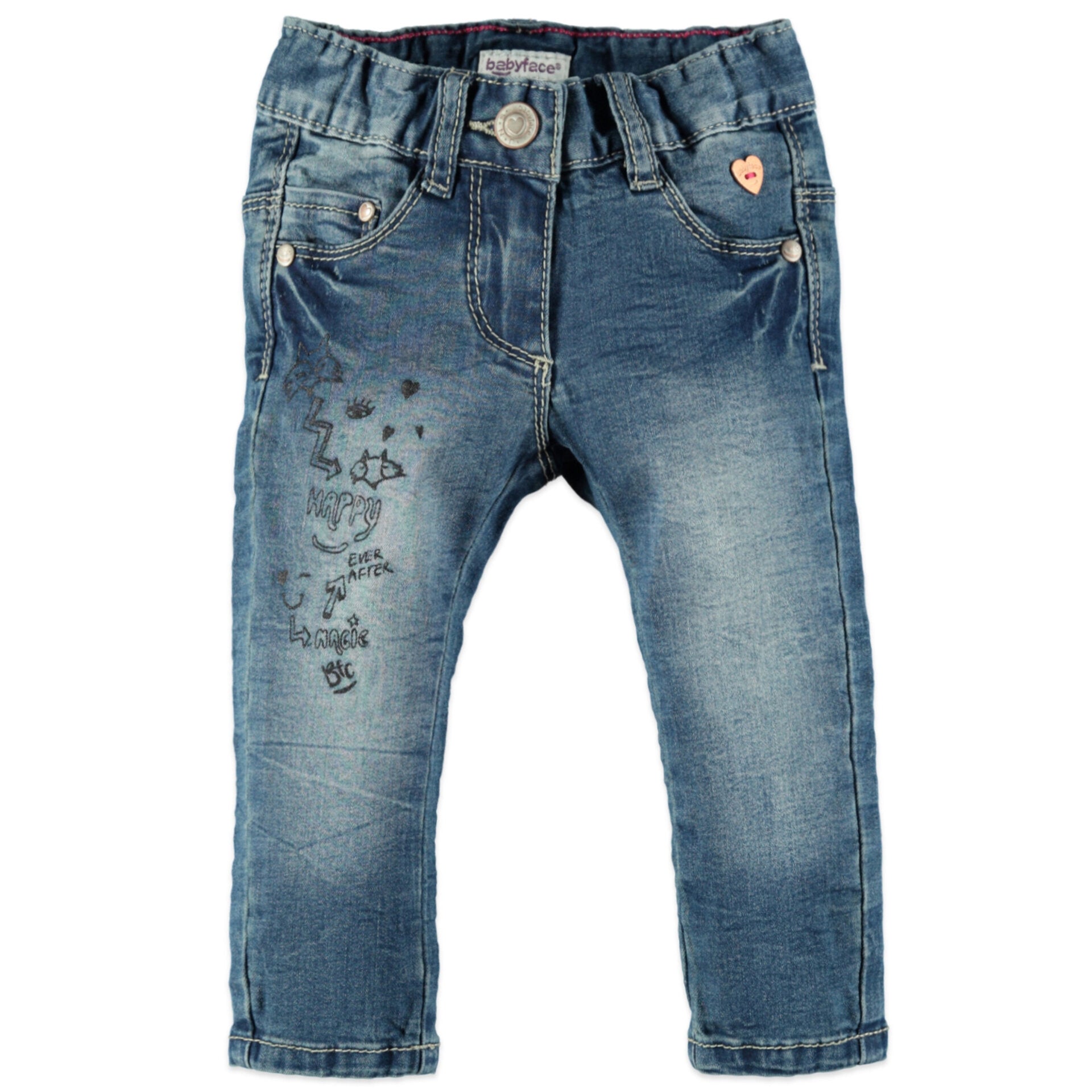 Детски Дънки Regular Fit За Момиче, 74 См. 7 12 М. Babyface