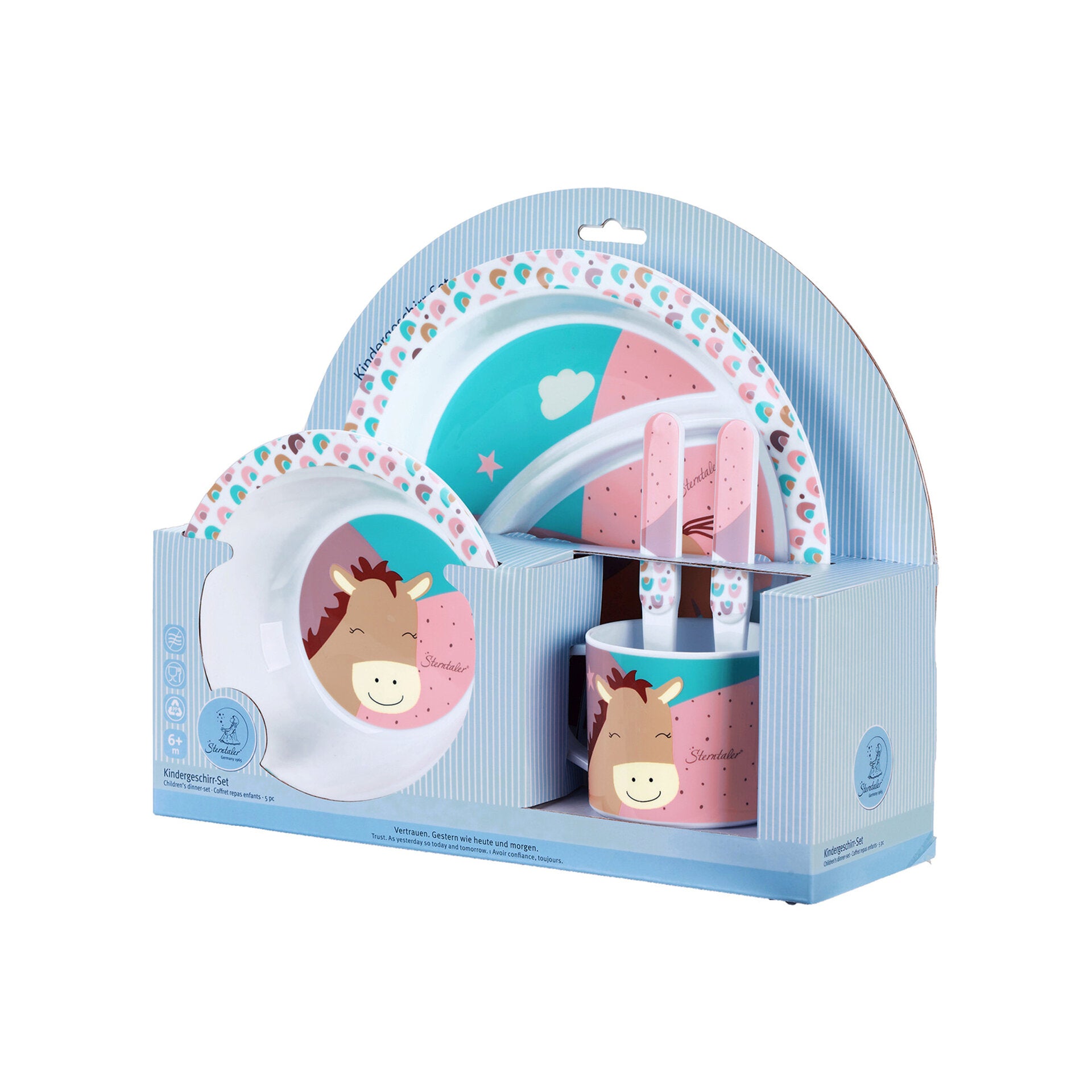 Детски Прибори За Хранене Пони, 5 Части Sterntaler