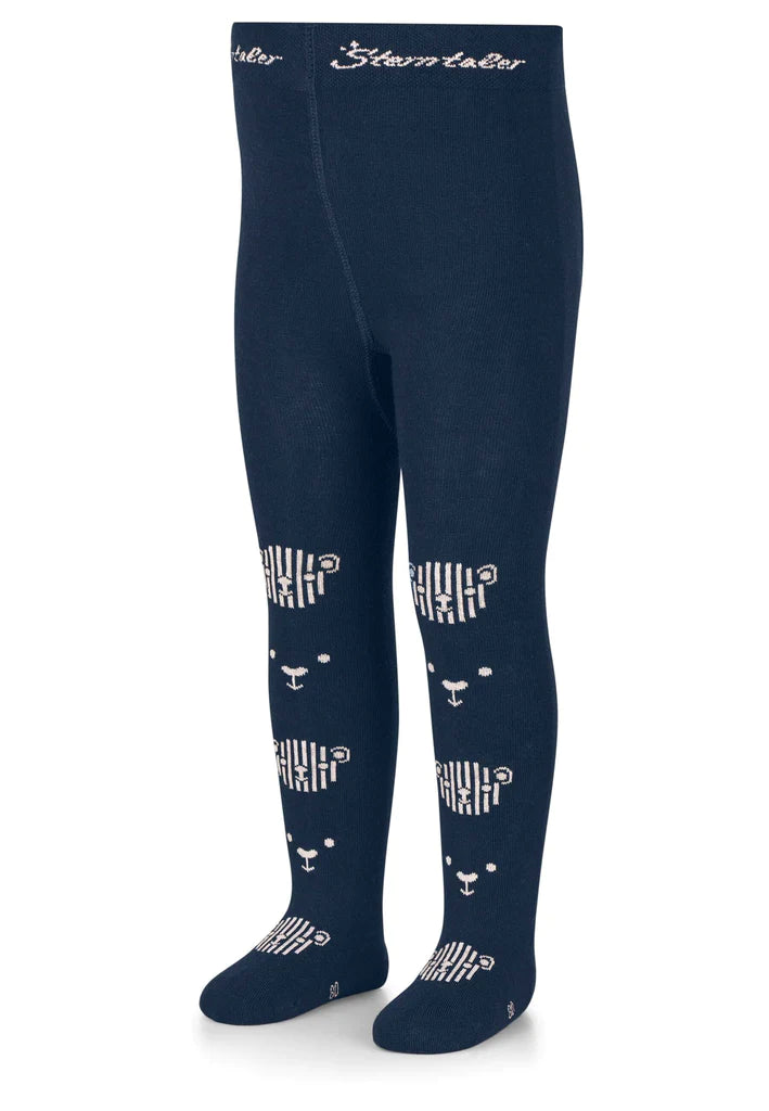 Тъмно Син Памучен Чорапогащник, 122 128 5 6 Г. Sterntaler