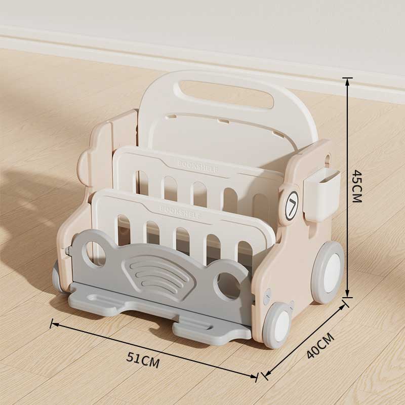 Детски Подвижен Органайзер С Дъска За Рисуване Кафява Кола Feelkids