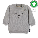 Сив Детски Пуловер Мече, 92 См. 2 Г. Sterntaler