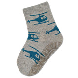 Детски Термо Чорапи Със Силикон С Хеликоптери, Сиви, 25 26 3 4 Г. Sterntaler