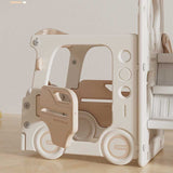 Детски Център За Игра 4 В 1, Автобус В Кафяв Цвят Feelkids