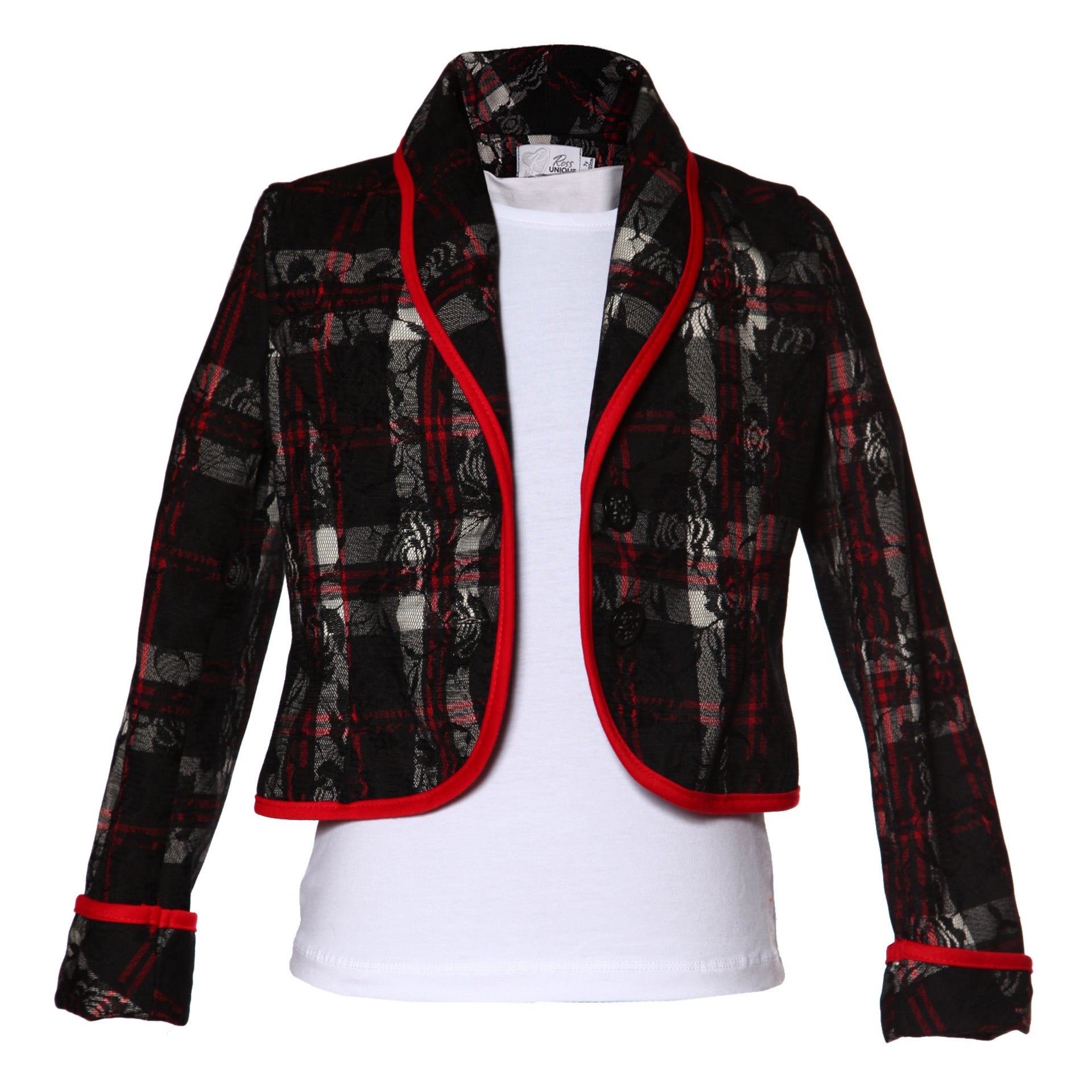 Детско Карирано Сако За Момиче, 122 См. 7 Г. Ross Unique