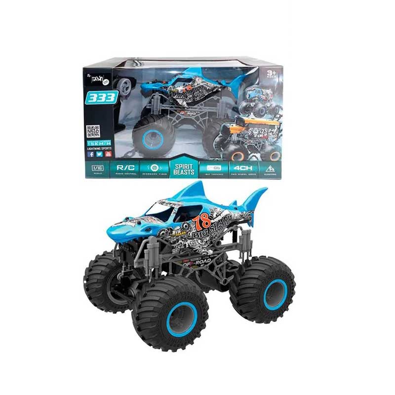 Jeep „Shark” pentru cascadorii 1:16 - Albastru