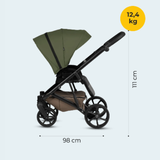 Viva 6+ Leather Бебешка Количка 2в1 086 Vanila Tutis