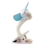 Малък Вентилатор За Бебешка Количка Strollerbuddy White Blue Dreambaby