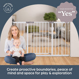 Преграда За Врата 76см Ava Бяла С Включен Удължител 9 См И 18 См Dreambaby