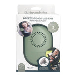 Вентилаторче За Бебешка Количка Breez To Go Usb Fan Sage Dreambaby