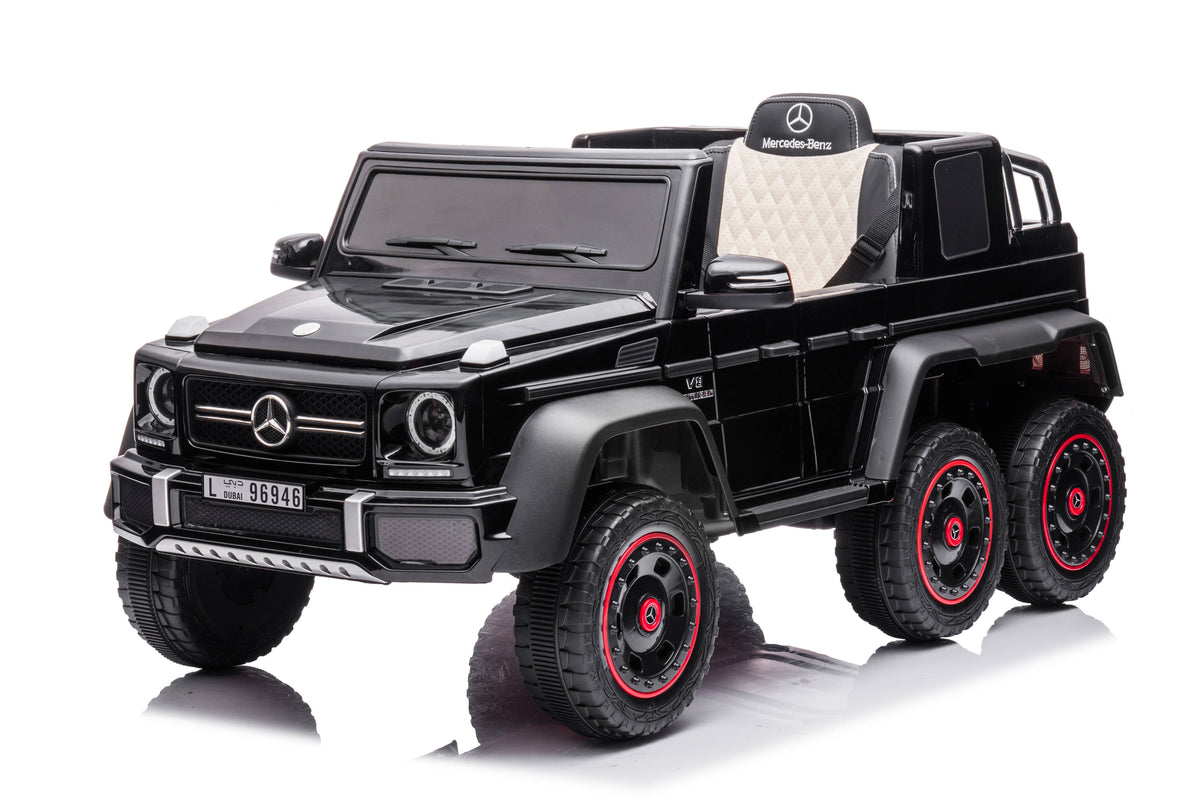 Акумулаторна Кола Licensed Mercedes Benz G63 Amg 6*6 Black Kikkaboo