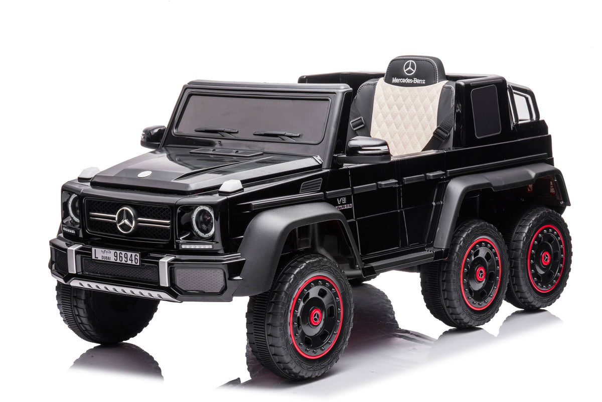 Акумулаторна Кола Licensed Mercedes Benz G63 Amg 6*6 Black Kikkaboo