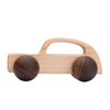 Cărucior din lemn - Limuzină - Roți deschise la culoare cu roți închise la culoare
