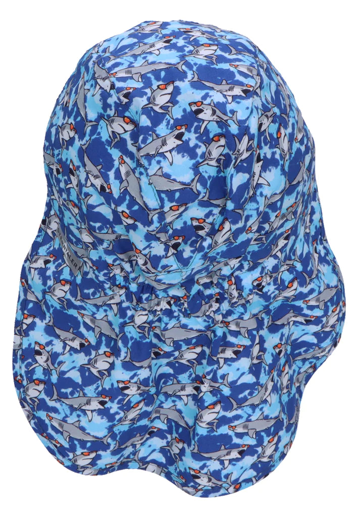 Шапка С Козирка И Платка На Врата С Принт На Акули, Uv50+, 55 См. 4 6 Г. Sterntaler
