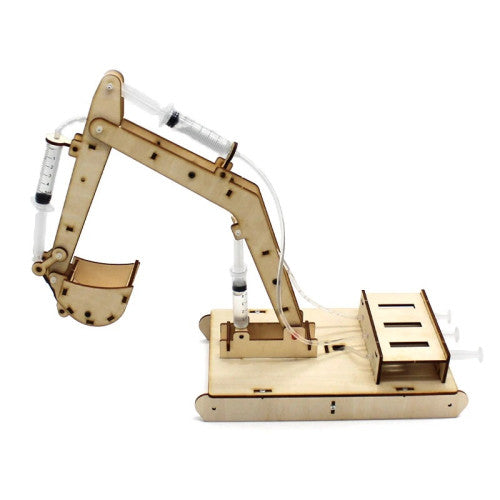 Excavator hidraulic din lemn