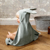 Бебешка Хавлия С Качулка Mineral Green Bunny Elodie
