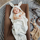 Бебешка Хавлия С Качулка Vanilla White Bunny Elodie