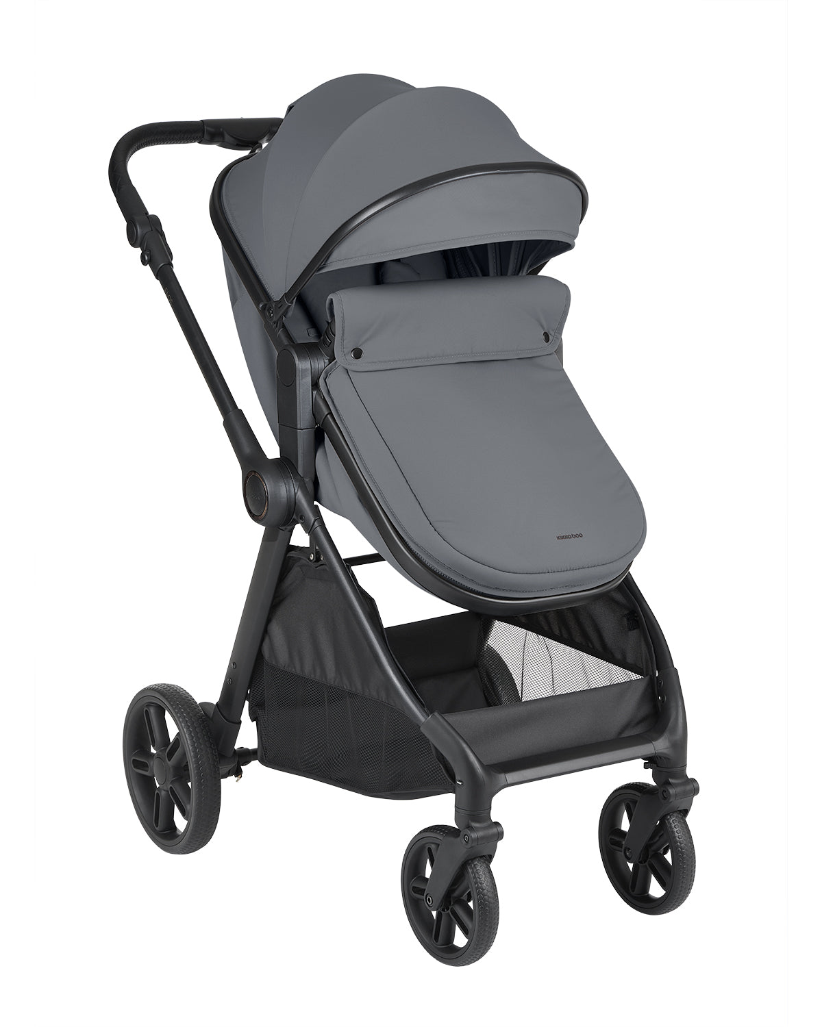 Комбинирана Количка 3в1 Трансф. Седалка Eloe Dark Grey Kikkaboo