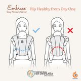 Ергономична Раница Embrace Soft Air Mesh Washed Black Ergobaby