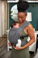 Ергономична Раница Embrace Soft Air Mesh Washed Black Ergobaby