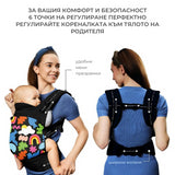 Ергономична Раница Kinderkraft Huggy, Happy Shapes --- BebeMama