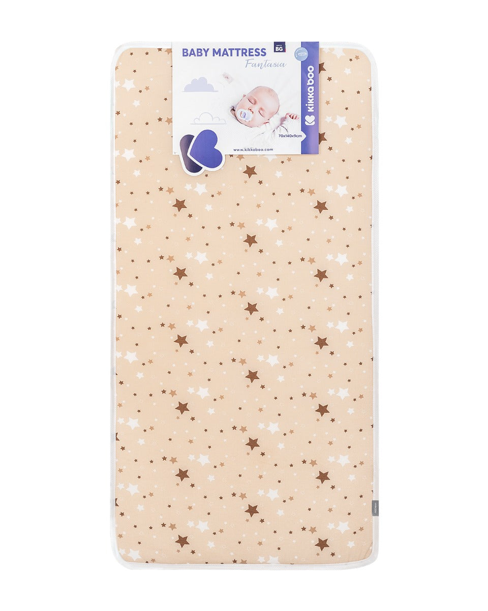 Матрак Fantasia 70Х140Х9См Stars Beige --- BebeMama
