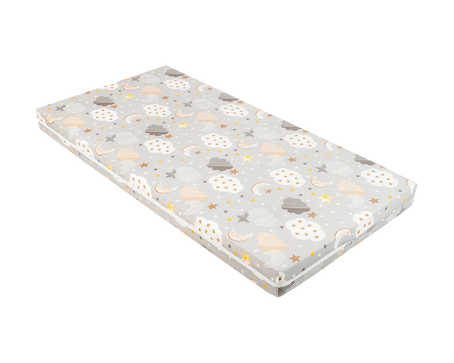 Матрак Fantasia Plus 60X120X6См Clouds Grey --- BebeMama