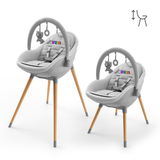 Fini Up Столче За Хранене Grey Kinderkraft