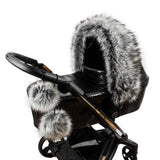Кожен Аксесоар За Количка С Помпон Сив Galix